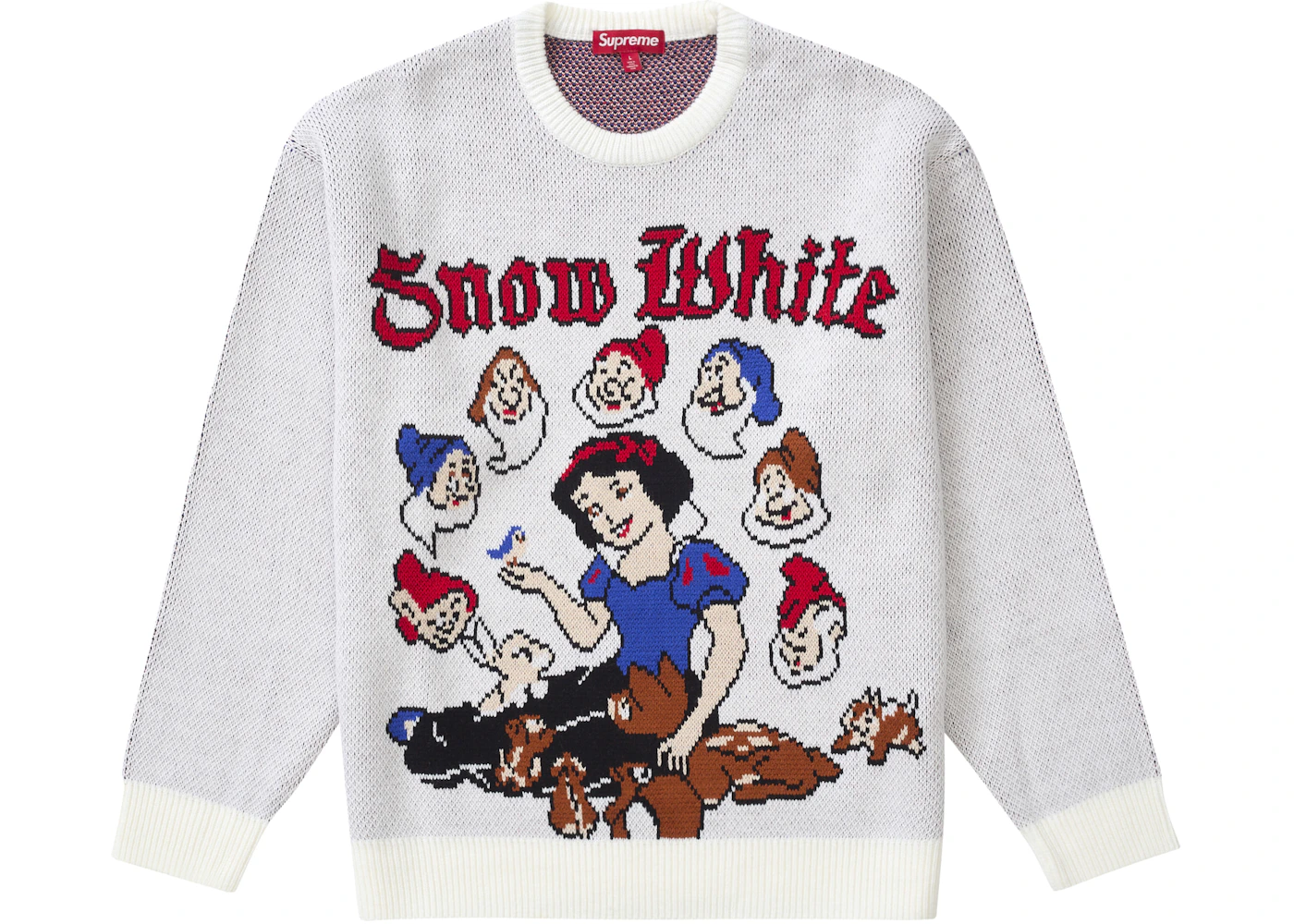 Supreme Snow White Sweater White Men's FW24 US - Main Image