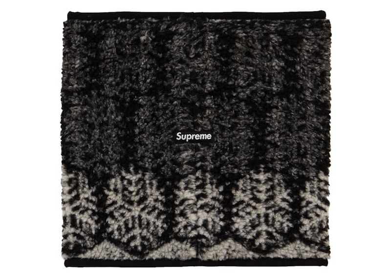 Supreme Snowflake Neck Gaiter Black