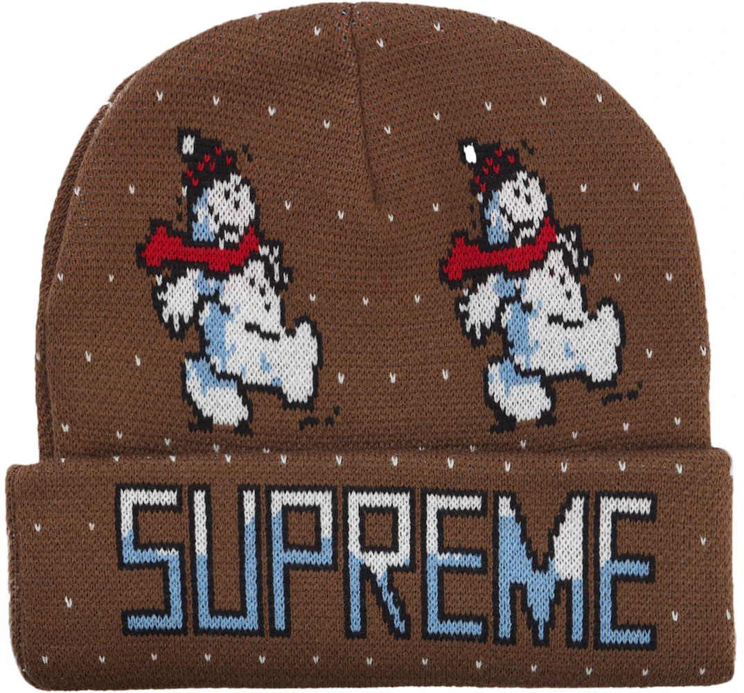 supreme snowman beanie (brown) – OSO:a style lab