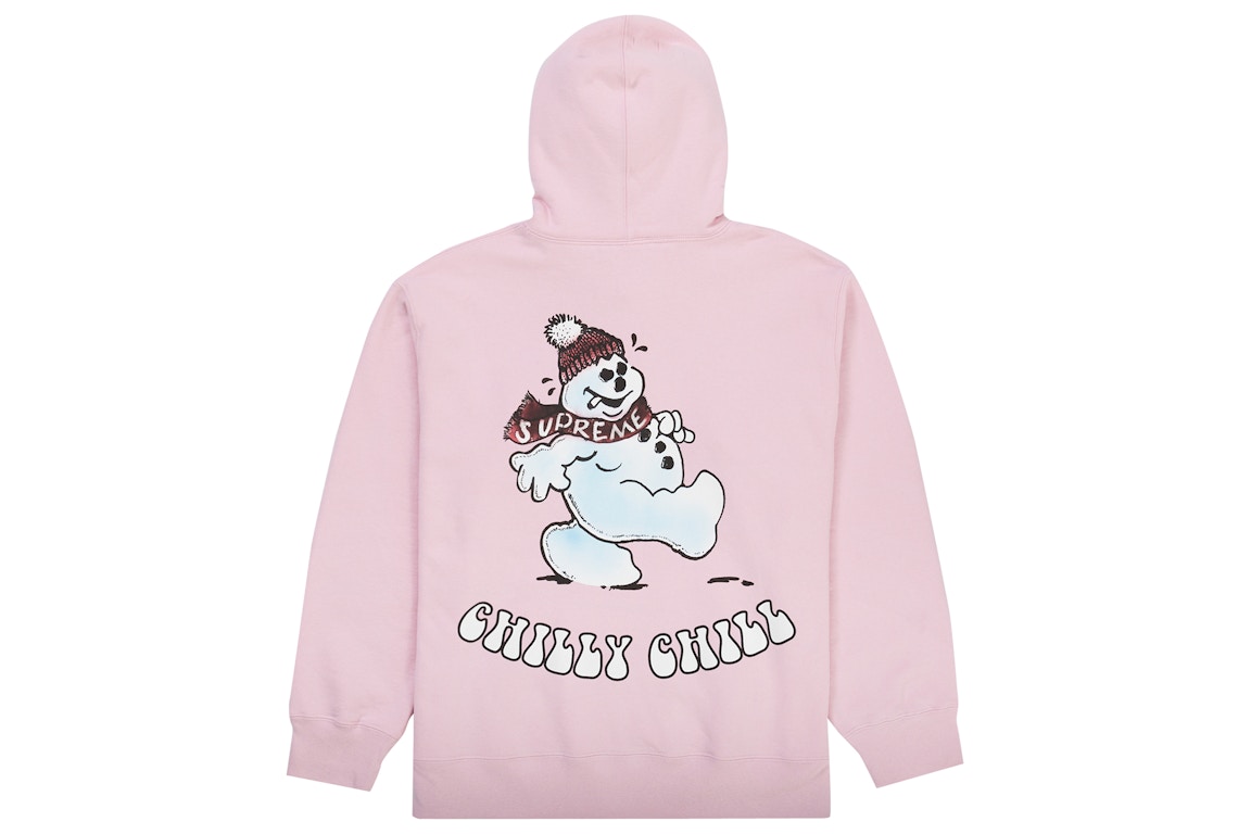 Click to view more detailed imagery on our partner's website Pre-owned Supreme Snowman Hooded Sweatshirt Light Pink