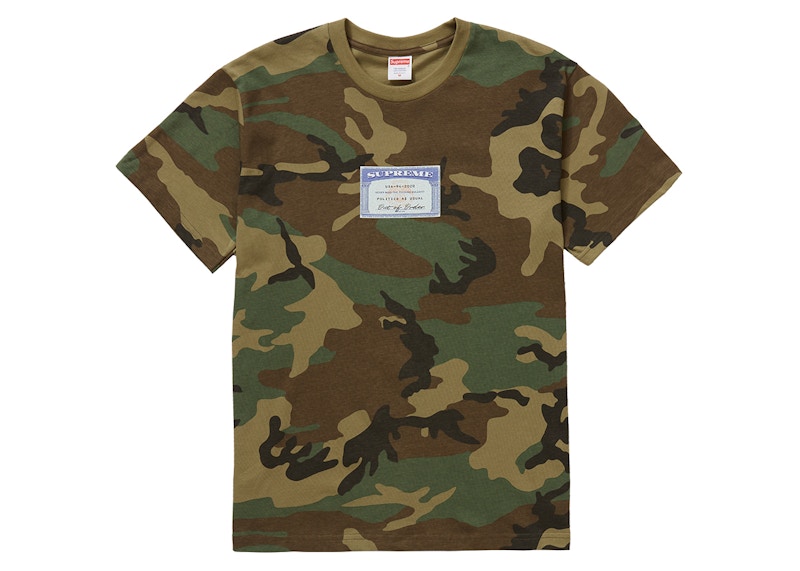 Camouflage store supreme shirt