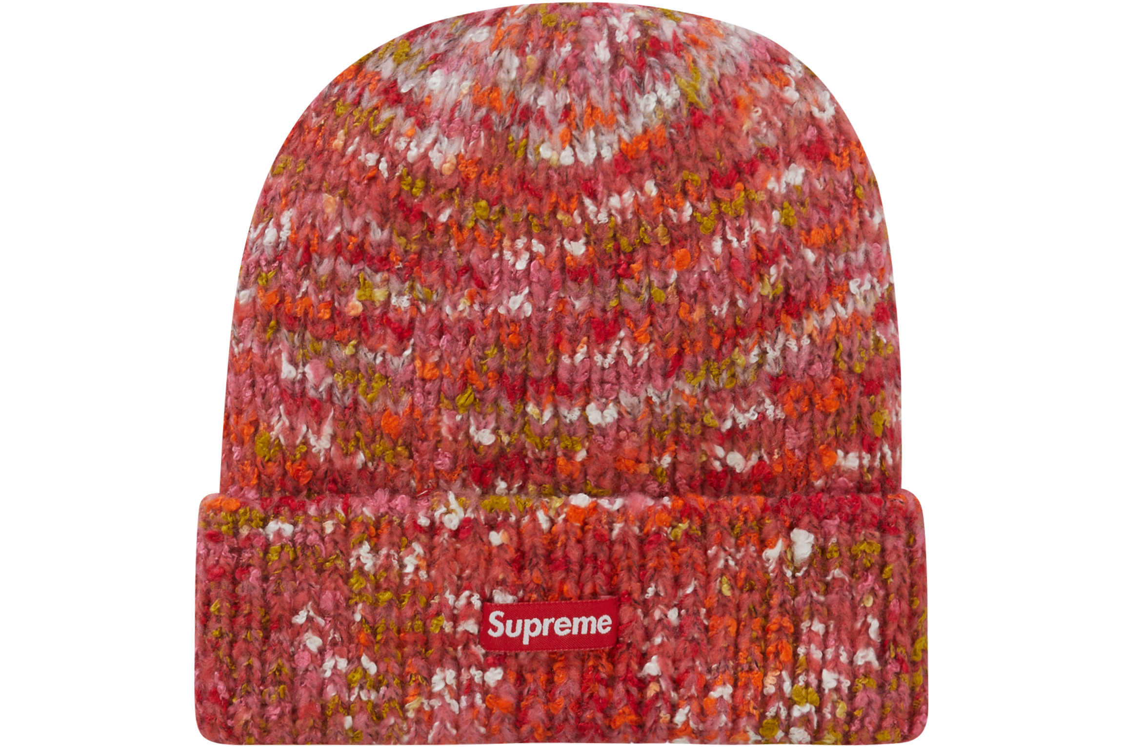 22FW Supreme Space Dye Beanie Red帽子