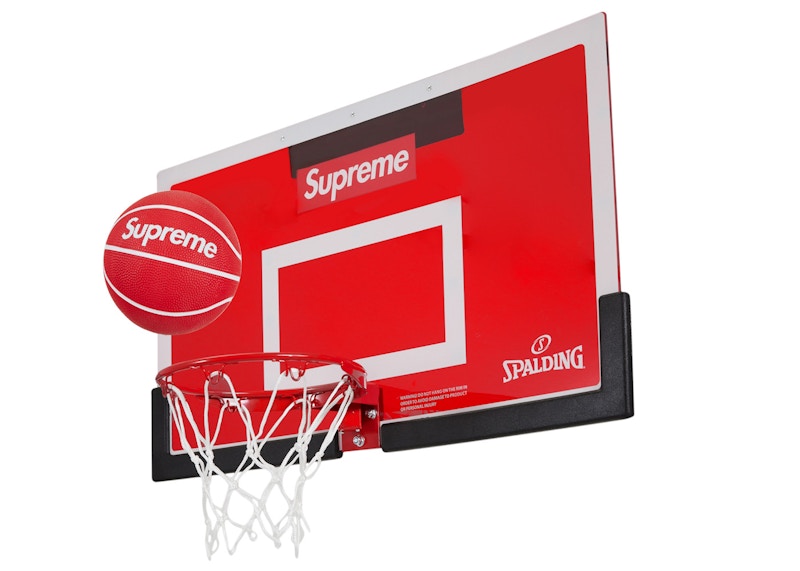 Supreme Spalding Mini Basketball Hoop Red