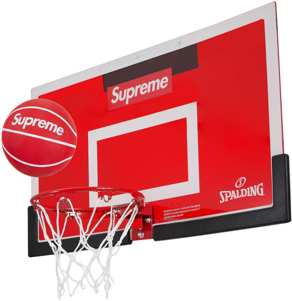 Supreme Spalding Mini Basketball Hoop Red - FW23 - US