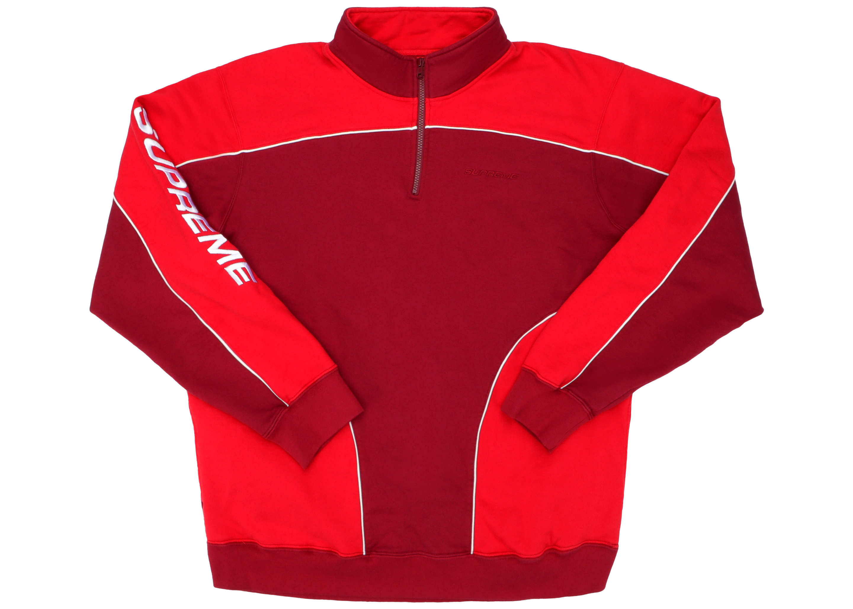 Supreme Speedway Half Zip Sweatshirt Cardinal
