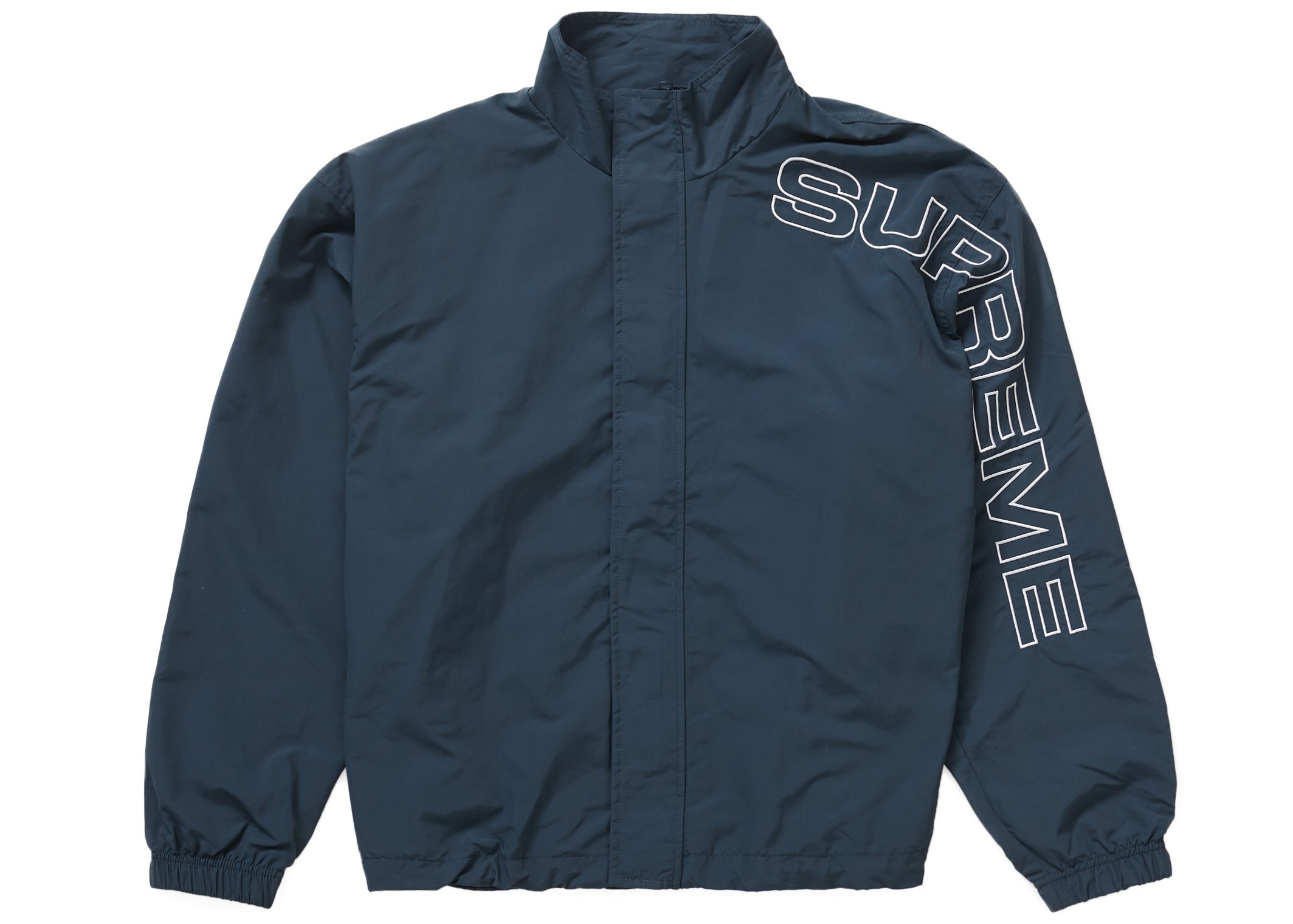 Spellout Embroidered Track Jacket-