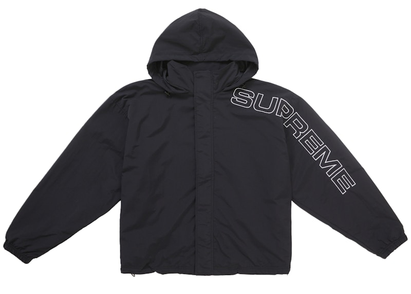 Supreme Spellout Embroidered Track Jacket (FW24) Black Men's - FW24 - US