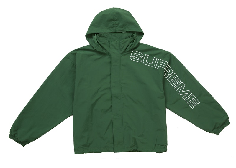 Supreme Spellout Embroidered Track Jacket FW24 Dark Green Men s FW24 US