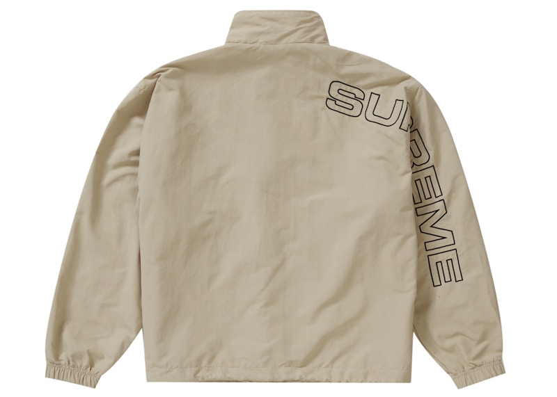 Supreme Spellout Embroidered Track Jacket Sand Men's - FW23 - US