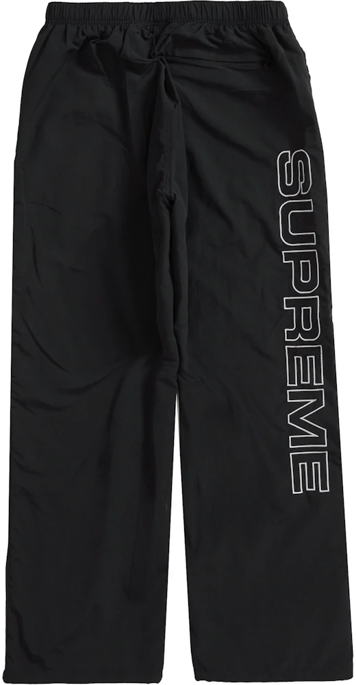 Supreme Spellout Embroidered Track Pant Black Men's - FW23 - US