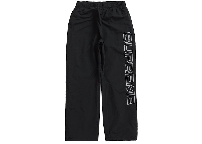 Supreme Spellout Embroidered Track Pant Black Men's - FW23 - US