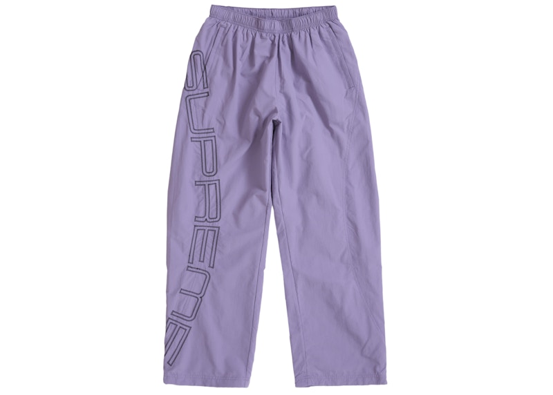 Supreme Spellout Embroidered Track Pant (SS25) Dusty Purple