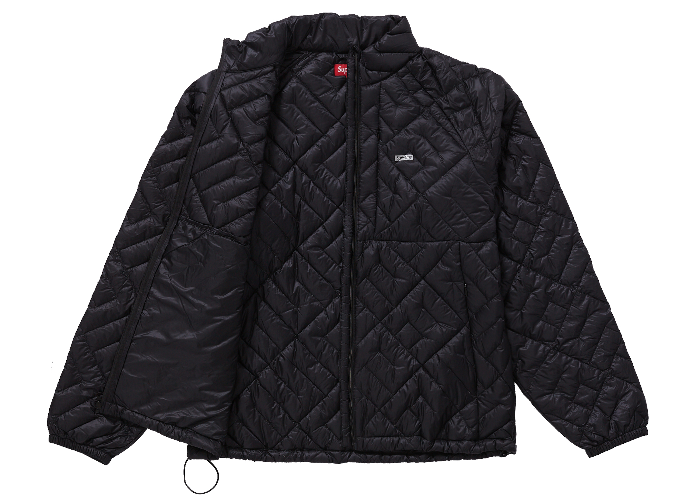 Supreme Spellout Quilted Lightweight Down Jacket Black Men's