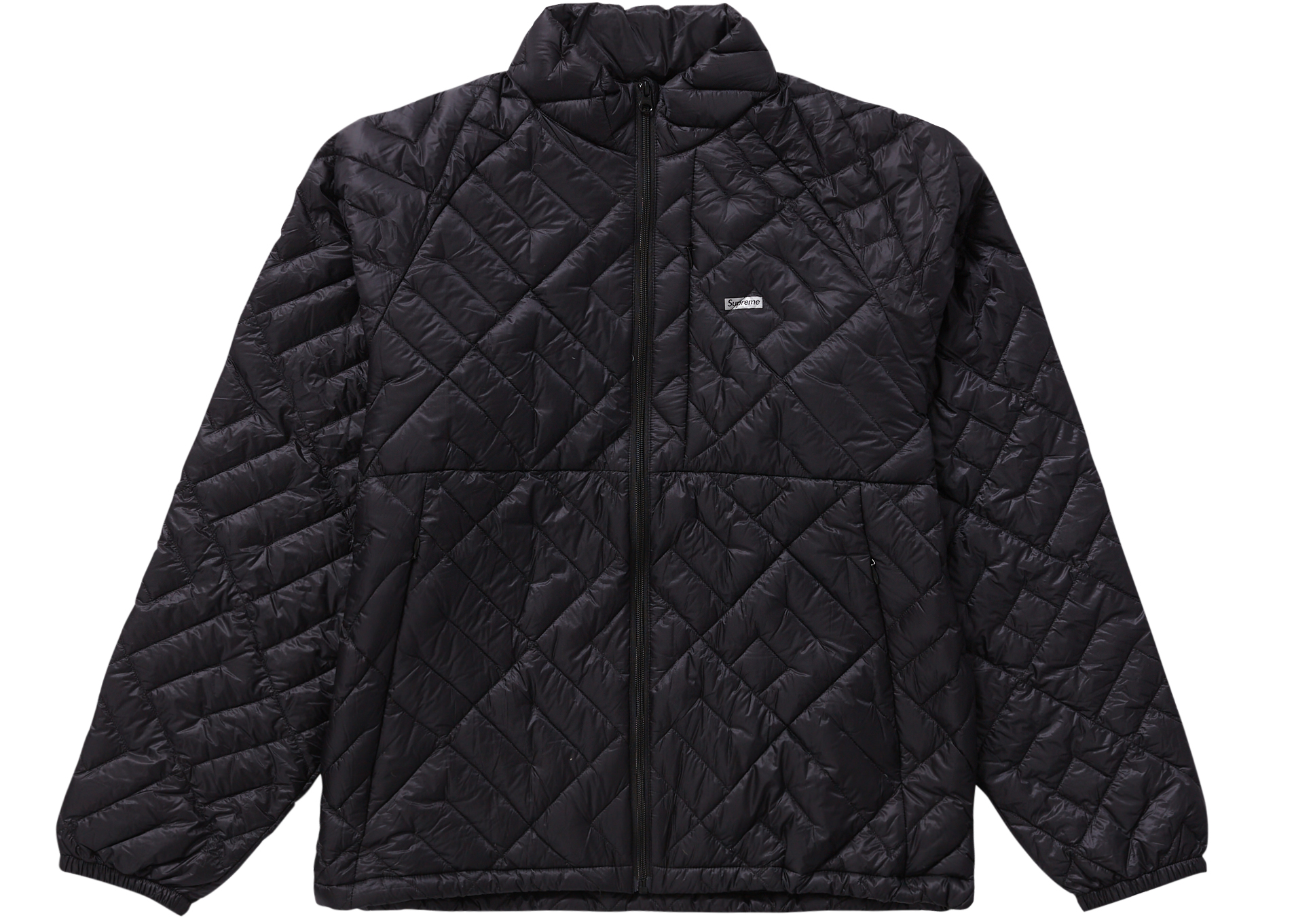 Supreme Spellout Quilted Lightweight Down Jacket Black