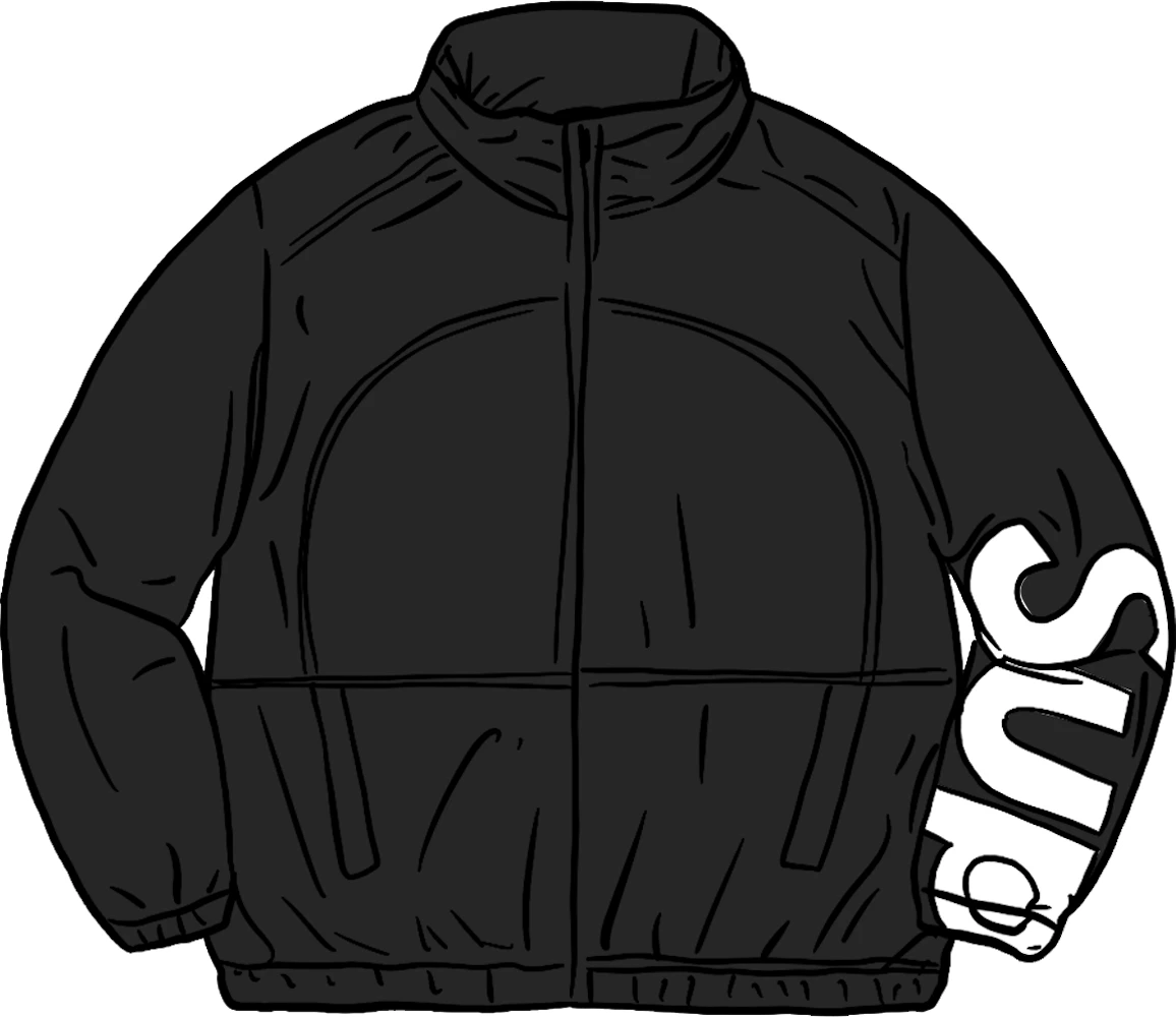supreme spellout track jacket 白 Mサイズ
