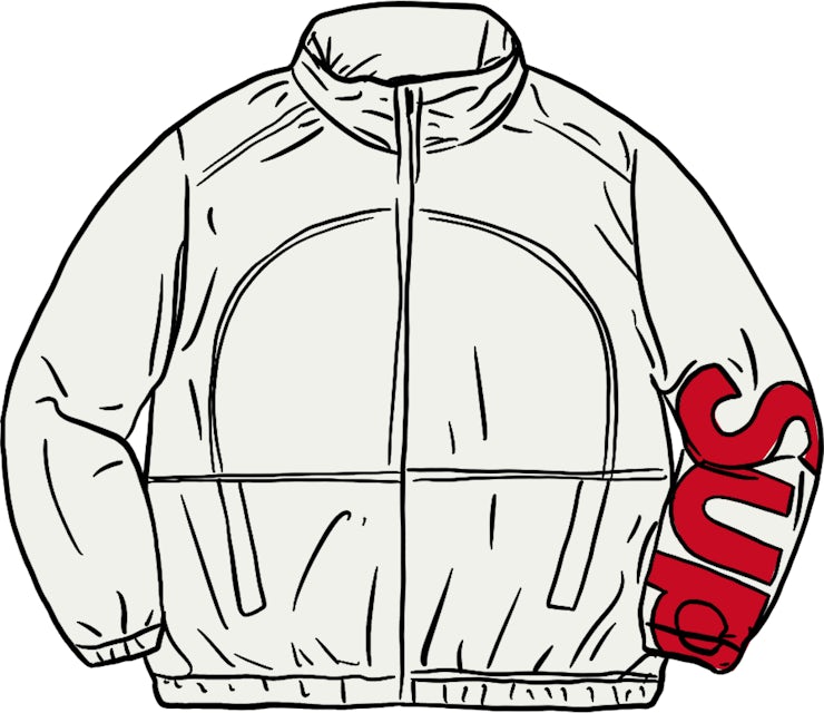 supreme spellout track jacket 白 Mサイズ-