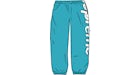 Pantalón Supreme Spellout Track Aqua
