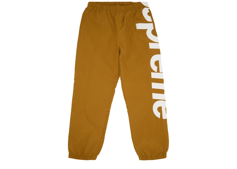 L gold supreme spellout track pant 新品-