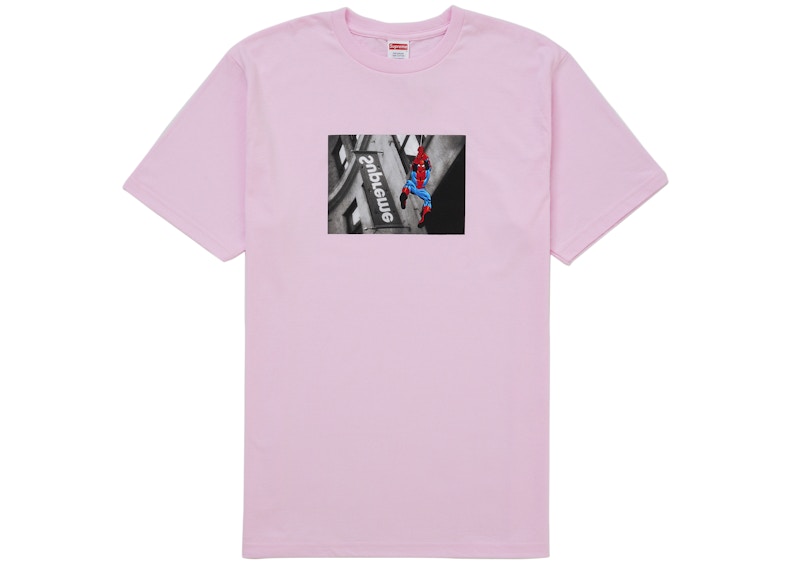 Supreme Spider-Man Tee Light Pink メンズ - SS26 - JP