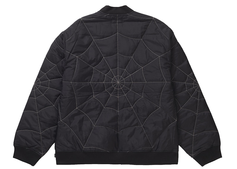 Supreme Spider Web Quilted Work Jacket Black Men's - SS19 - US