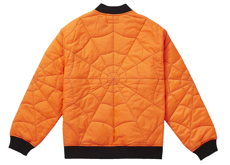 Supreme spider web discount quilted work jacket