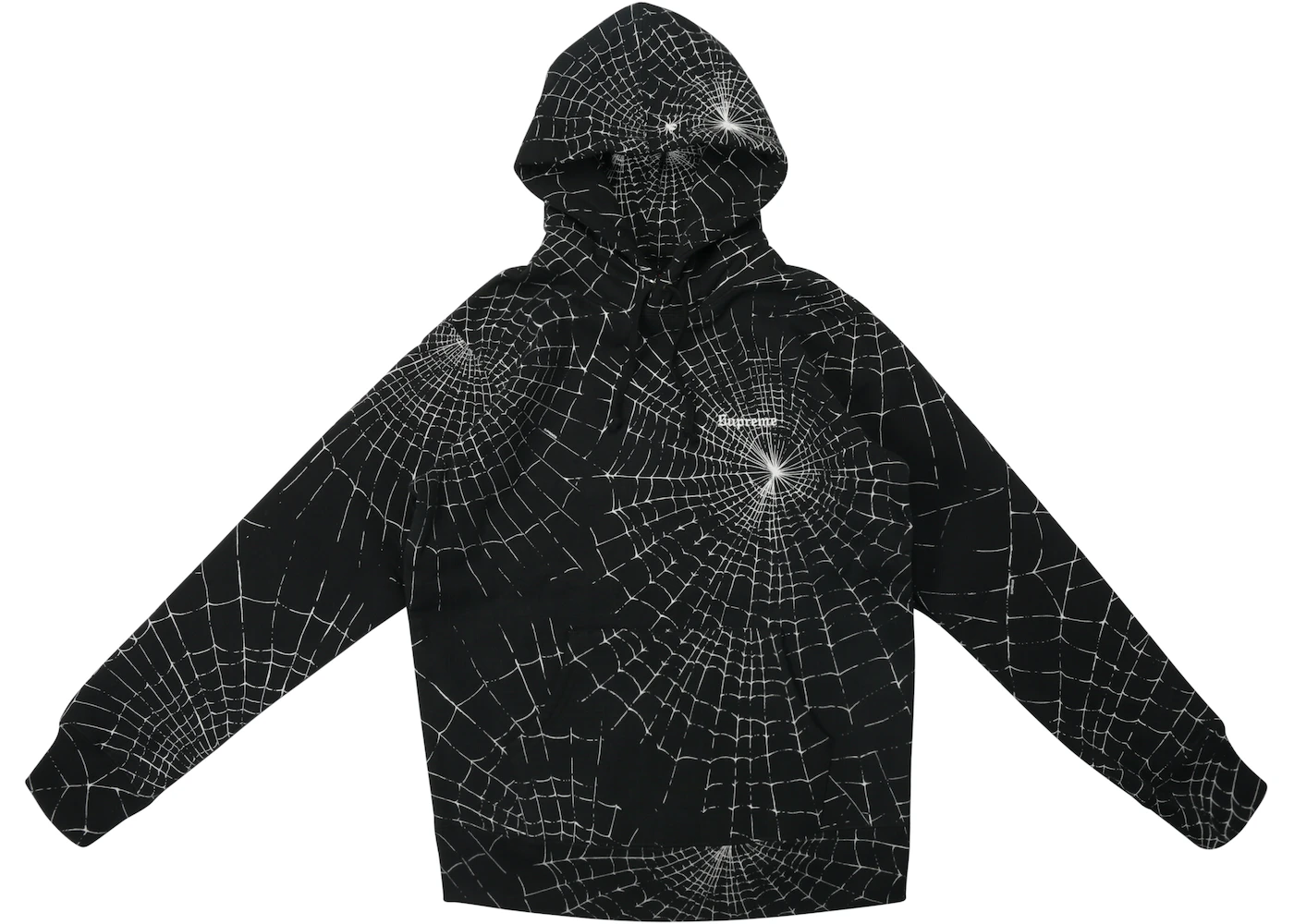 uitbreiden Verward bank Supreme Spiderweb Hooded Sweatshirt Black - FW16