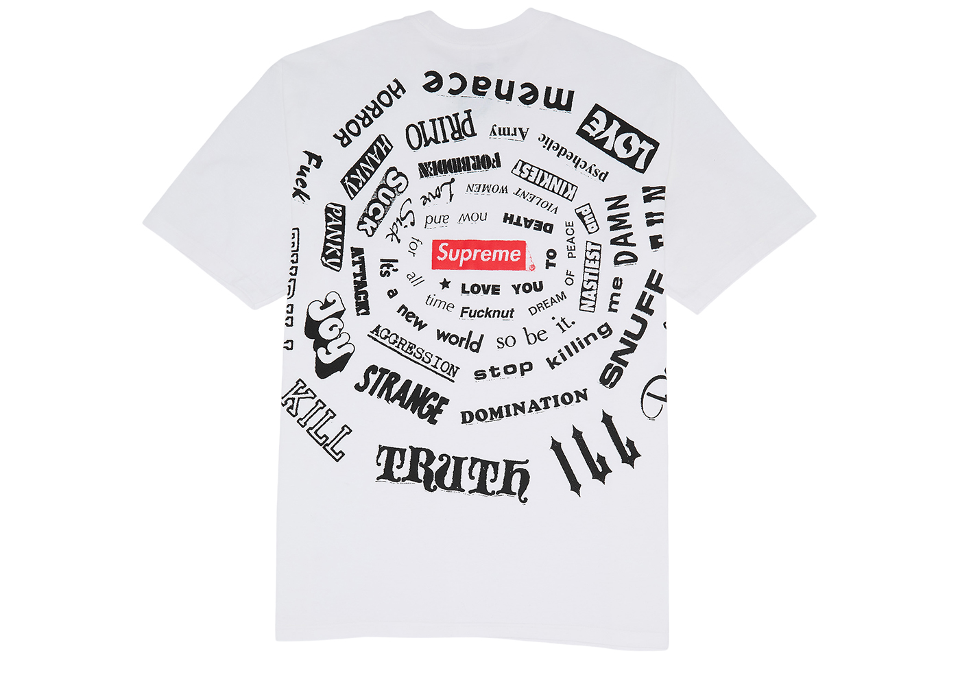 Tシャツ/カットソー(半袖/袖なし)supreme spiral tee white