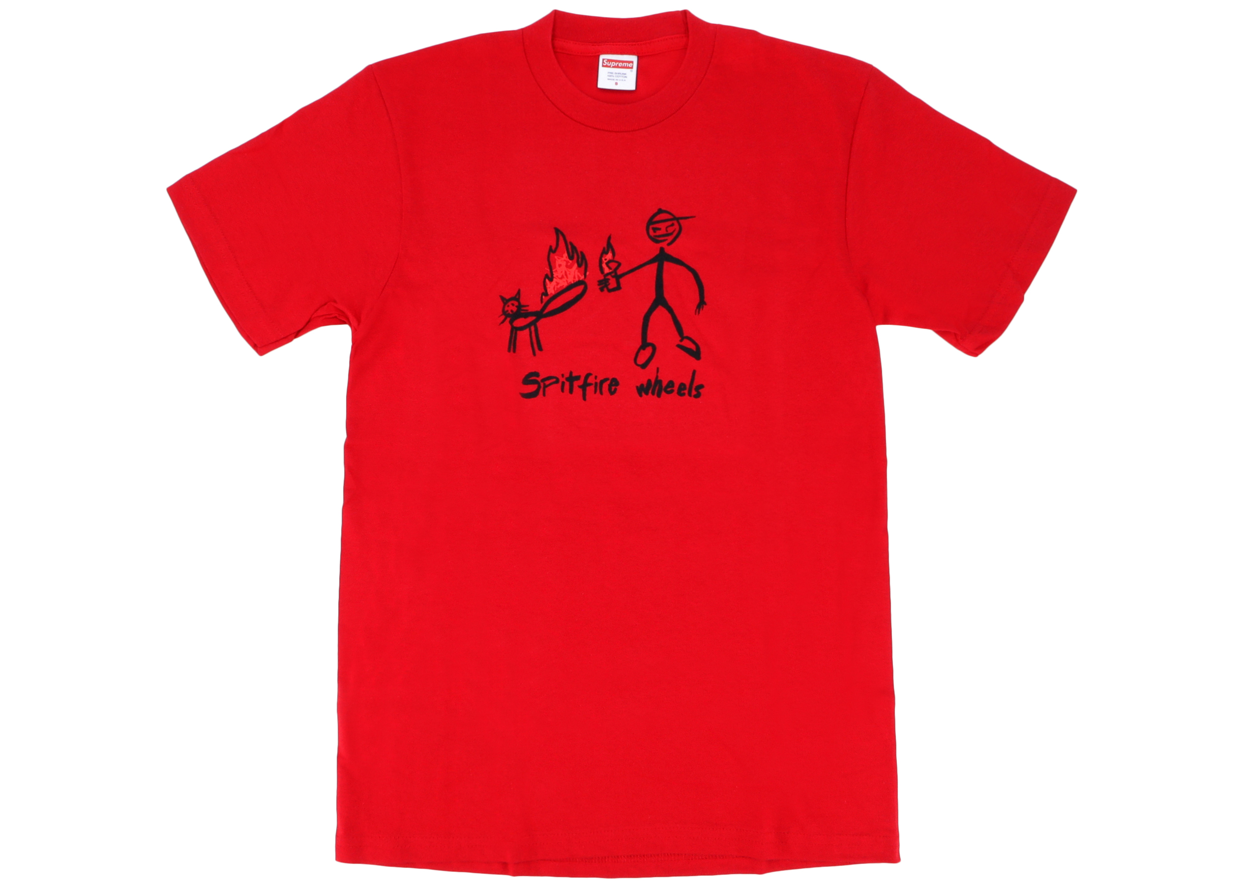 Supreme Spitfire Cat T-Shirt Red