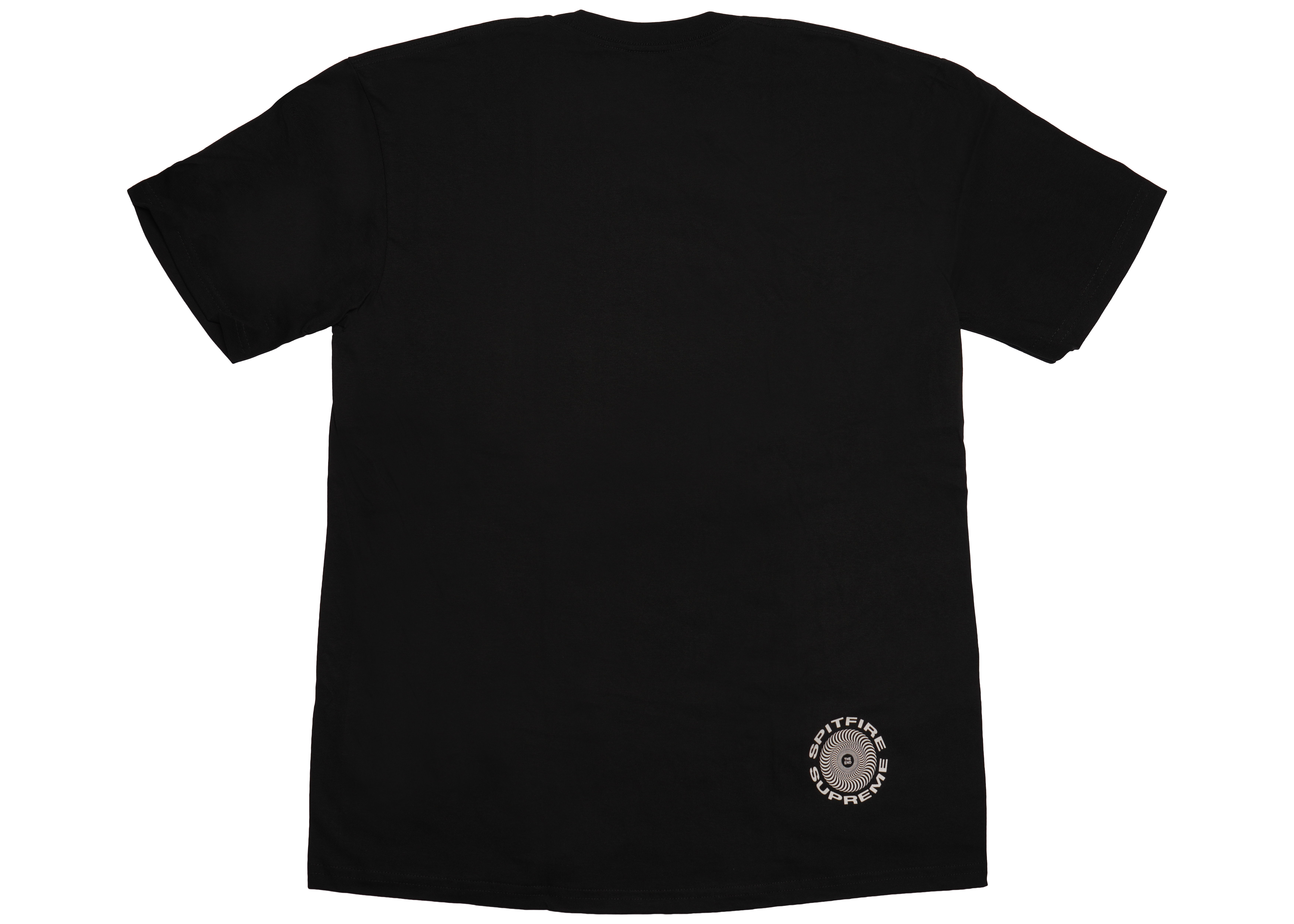 Supreme Spitfire Classic Swirl T-Shirt Black Men's - SS18 - US