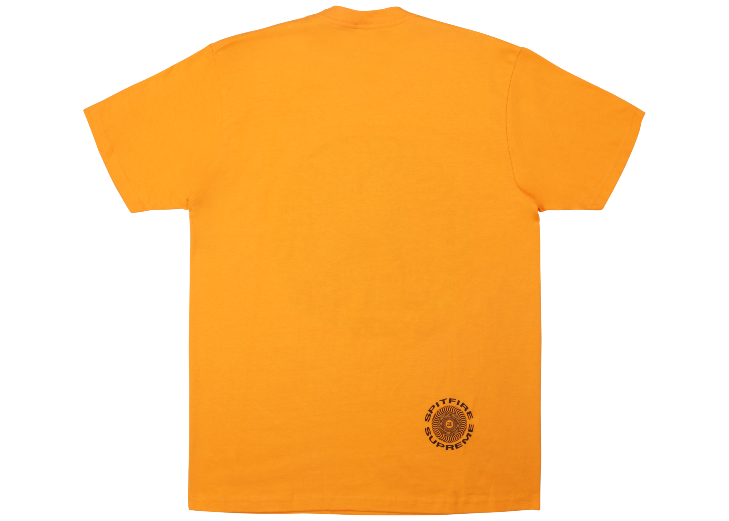 Supreme Spitfire Classic Swirl T-Shirt Bright Orange Men's - SS18 - US
