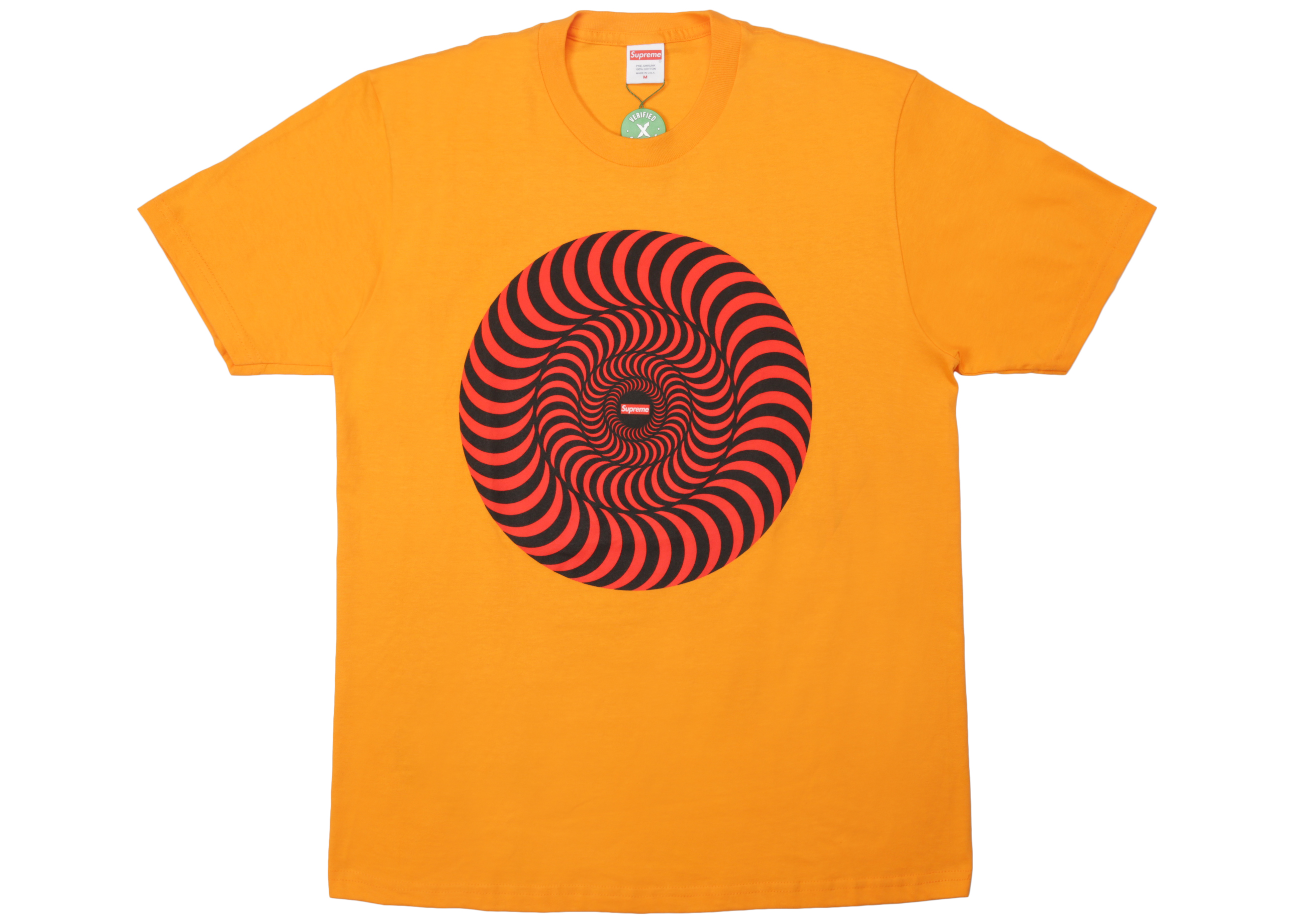 Supreme Spitfire Classic Swirl T-Shirt Bright Orange メンズ - SS18 ...