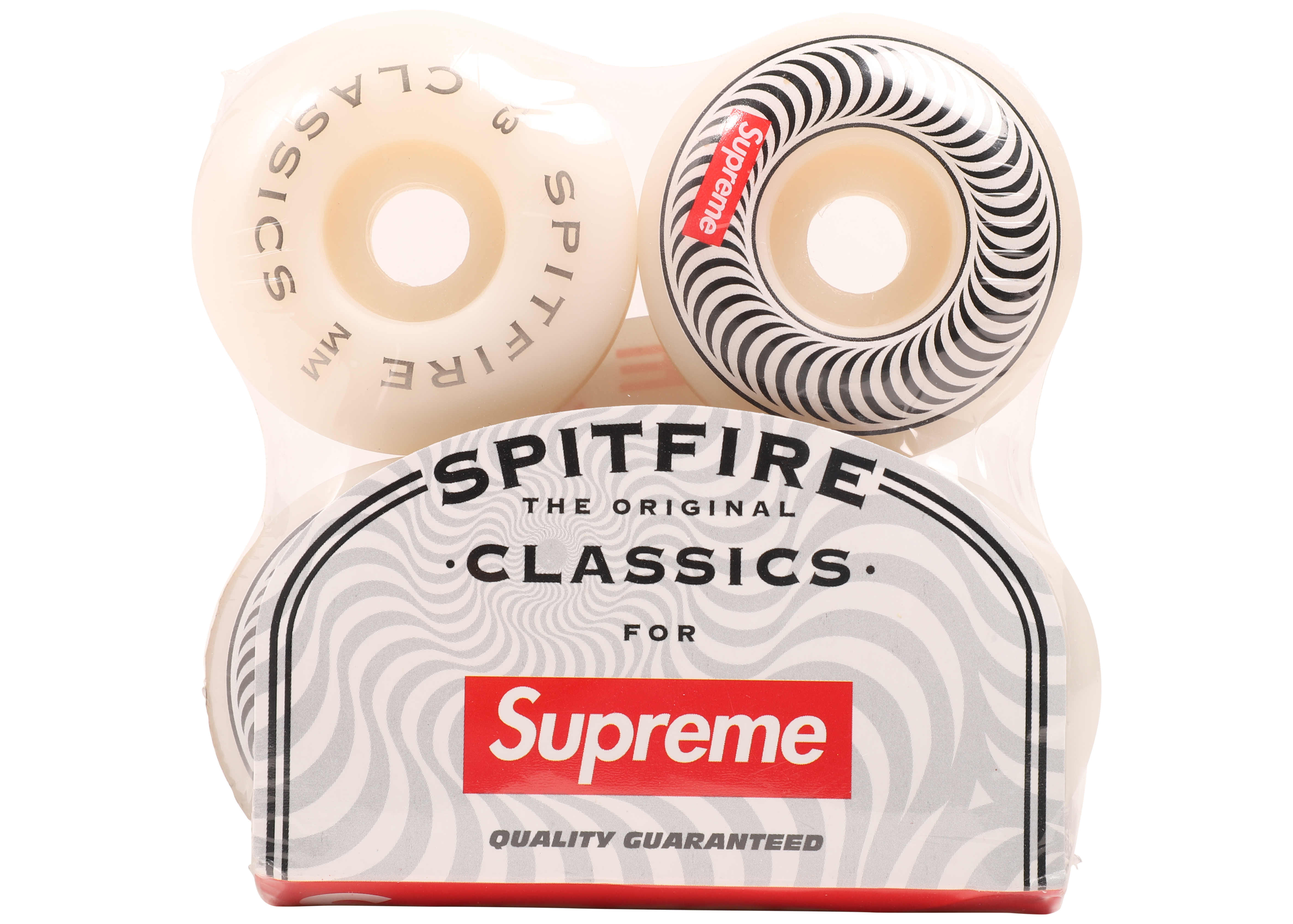 Supreme Spitfire Classic Wheels (Set of 4) White 53MM - FW18 - US