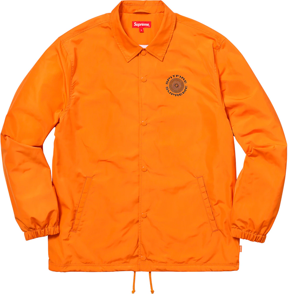 Supreme Spitfire Coaches Jacket Bright Orange Men's - SS18 - US