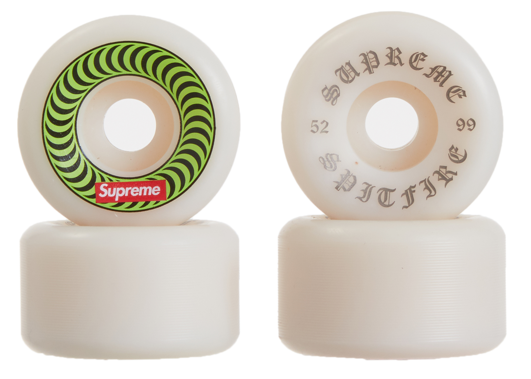 Green SPITFIRE Skateboard Wheels 52mm CLASSICS CHEAP 