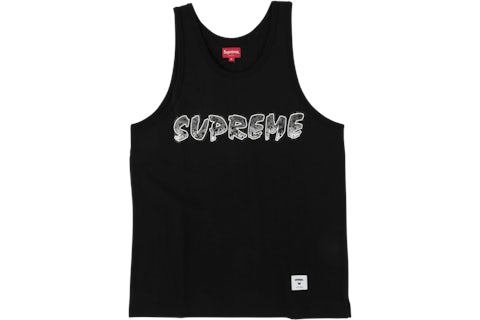 Supreme Splatter Tank Top Black メンズ - SS18 - JP Supreme Splatter Tank Top Black メンズ - SS18 - JP