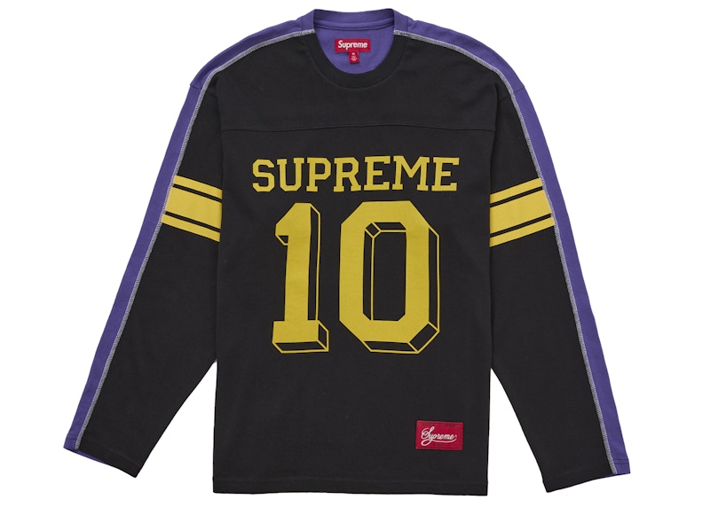 Supreme Split L/S Football Top Navy Men's - FW25 - US