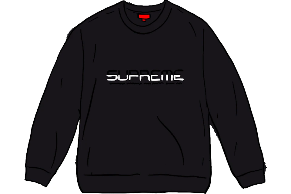 Supreme Split Logo Pullover Black