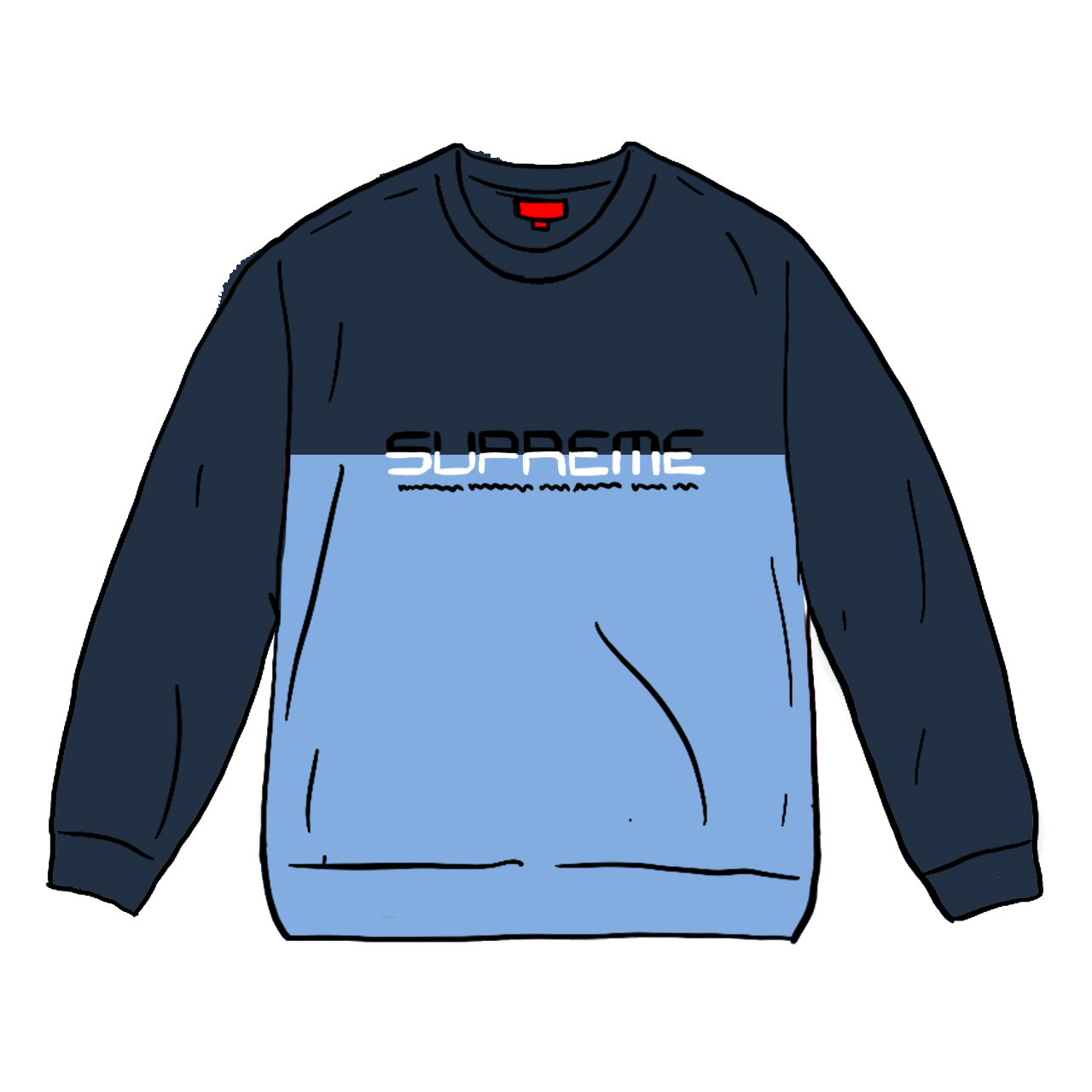 【好評NEW】Split Logo Pullover Tシャツ/カットソー(七分/長袖)