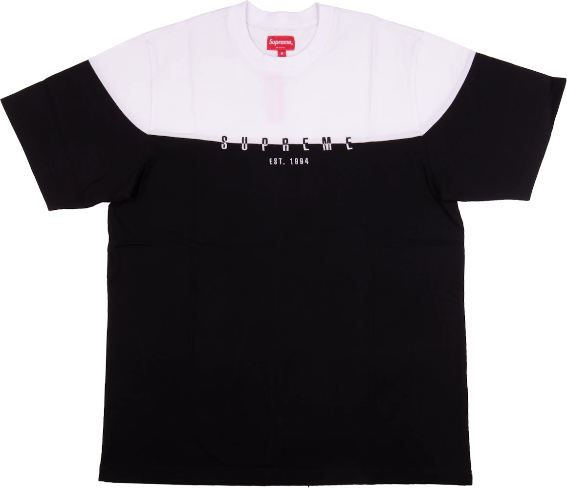 カラーBLACK黒【M】Supreme Split S/S Top スプリット Tシャツ ブラック