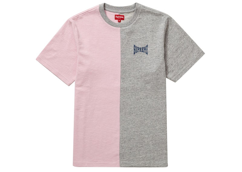 Supreme Split S/S Top Heather Grey Men's - FW19 - US