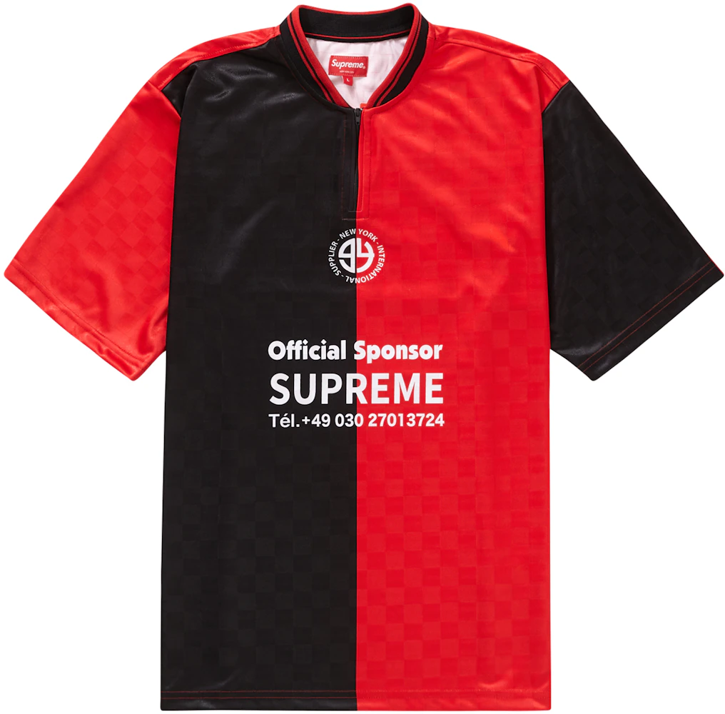 Supreme Split Soccer Jersey Black