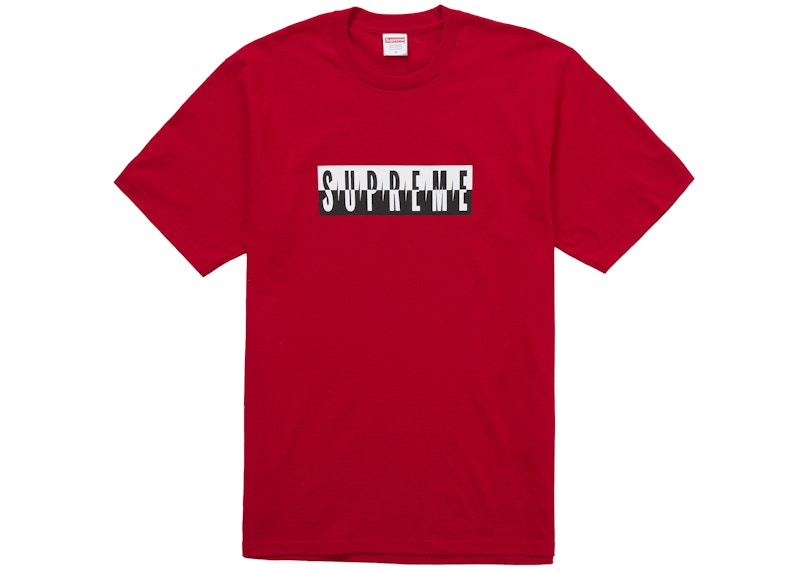 Supreme-Split-Tee-FW25-Red-