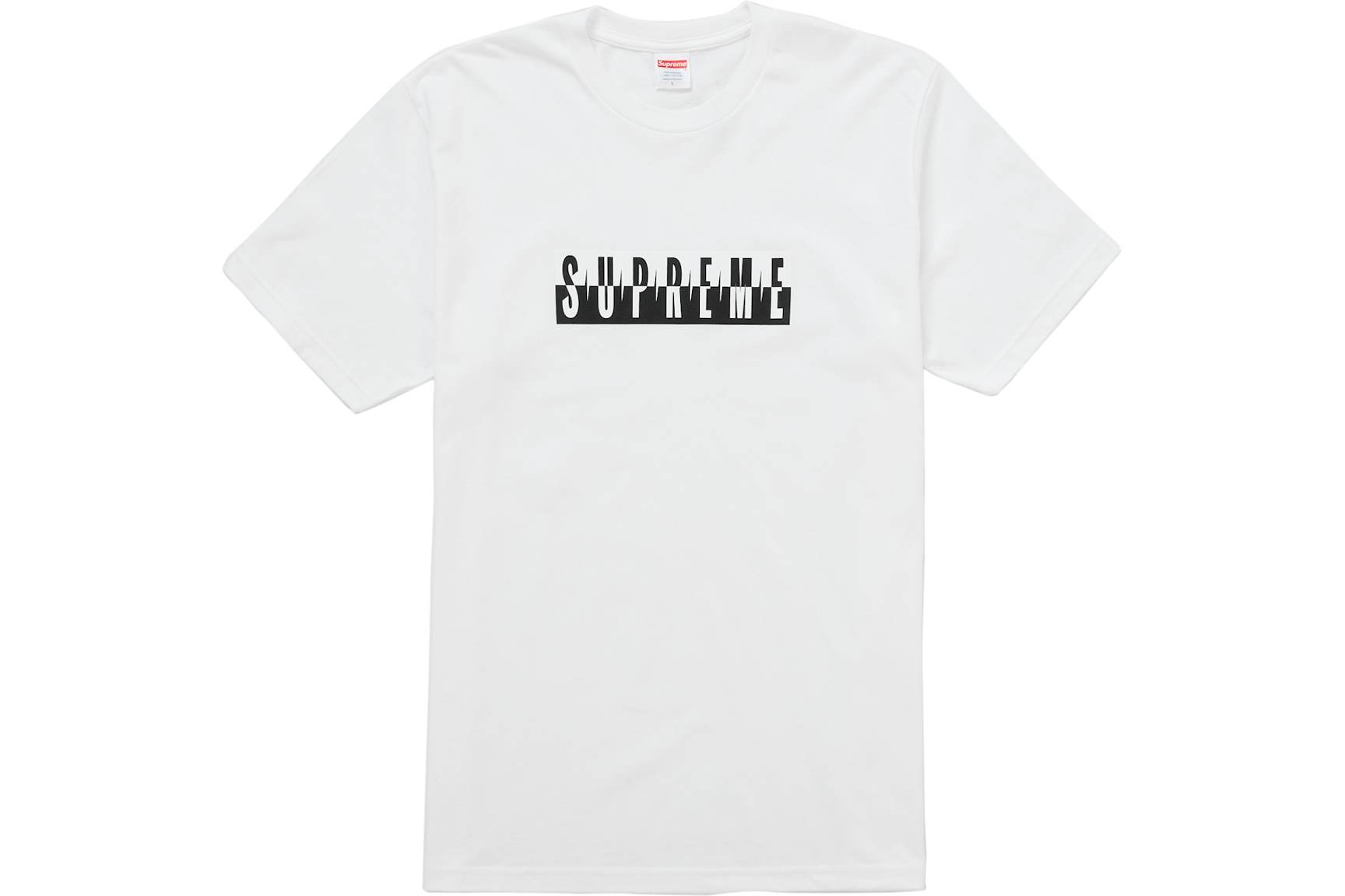 Supreme Split Tee (FW25) White Men's - FW25 - US