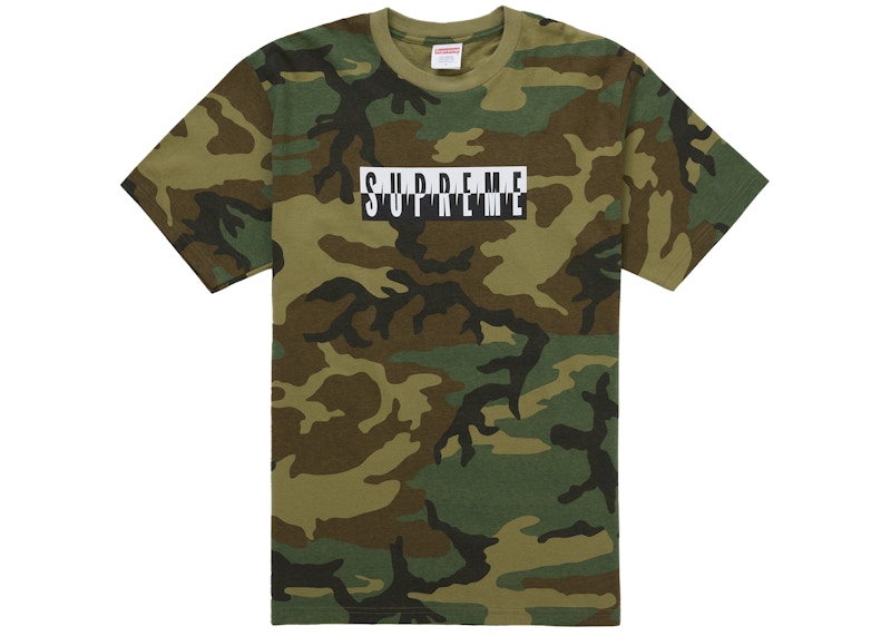Supreme Split Tee (FW25) Woodland Camo Men's - FW25 - GB