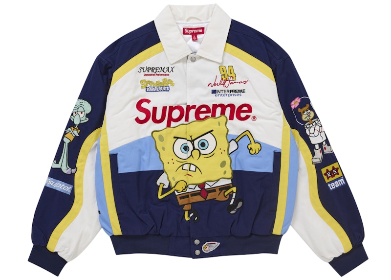 雪の豪奢 Supreme SpongeBob SquarePants Jeff Hamilton Racing Jacket ジャケット・アウター