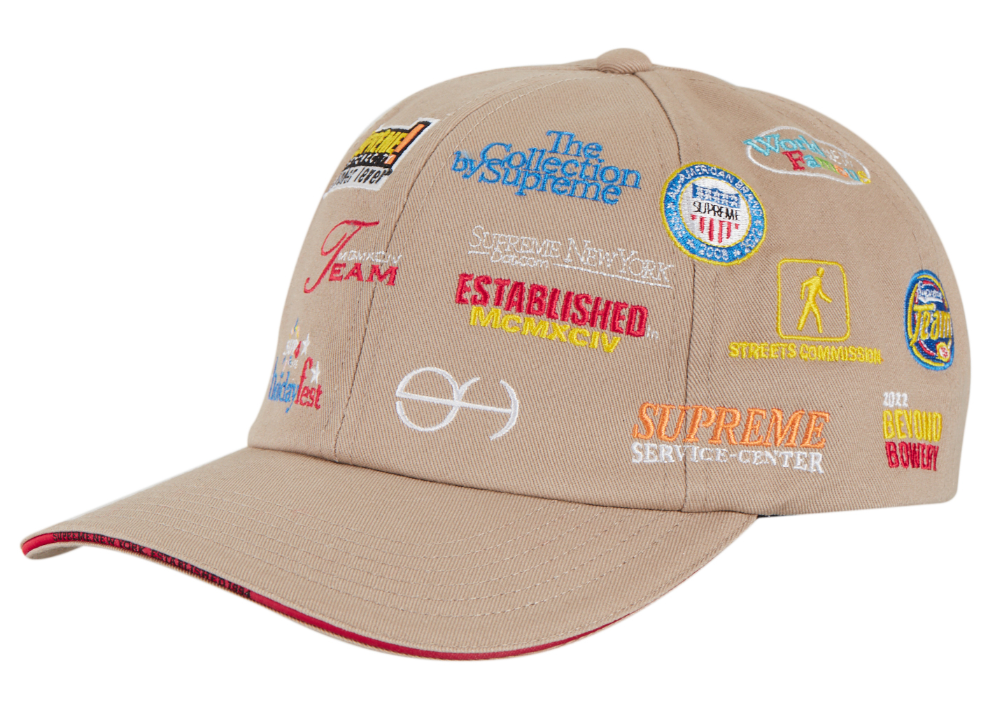 Supreme Sponsors 6-Panel Khaki - FW22 - US