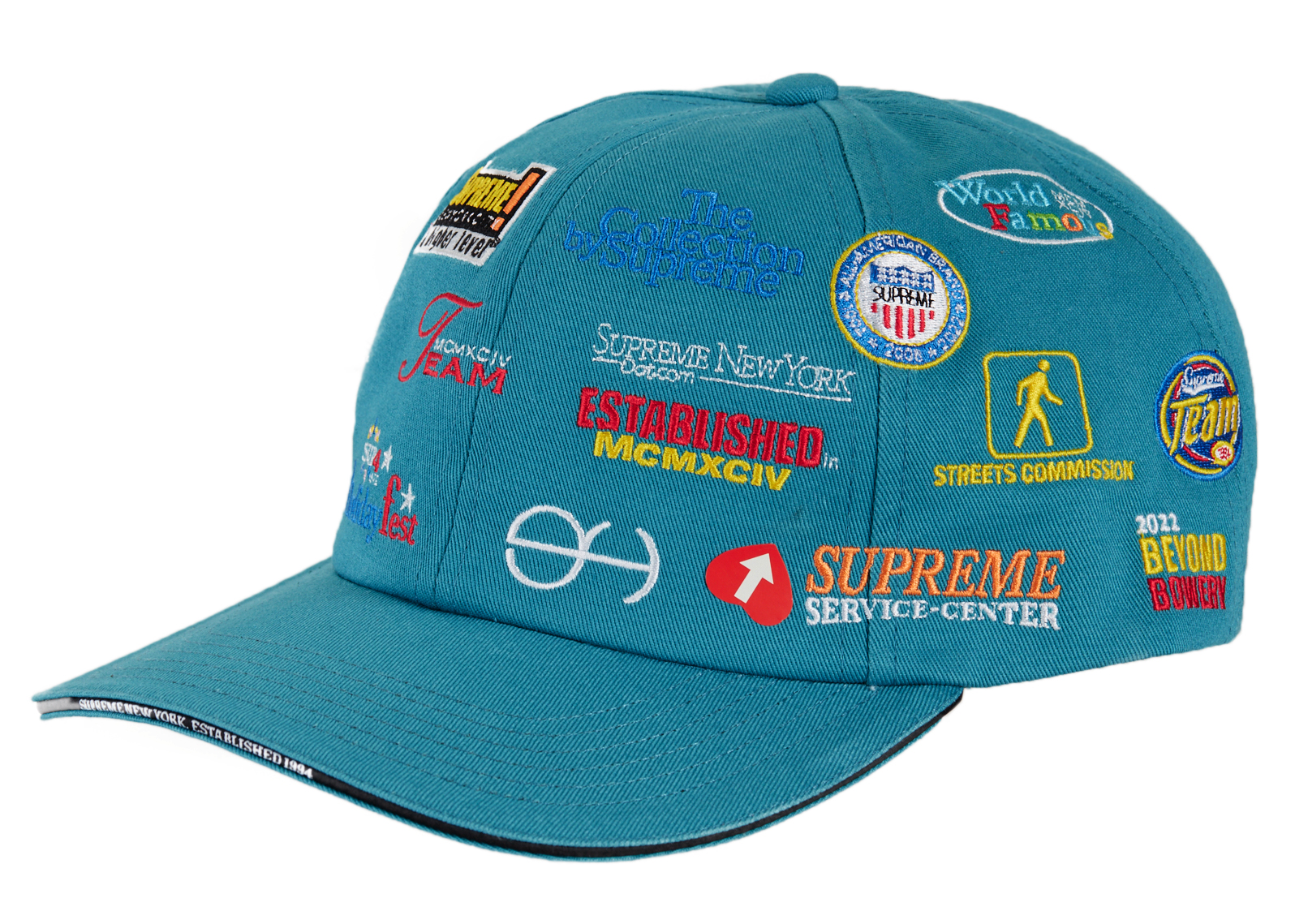 Supreme Sponsors 6-Panel Teal - FW22 - US