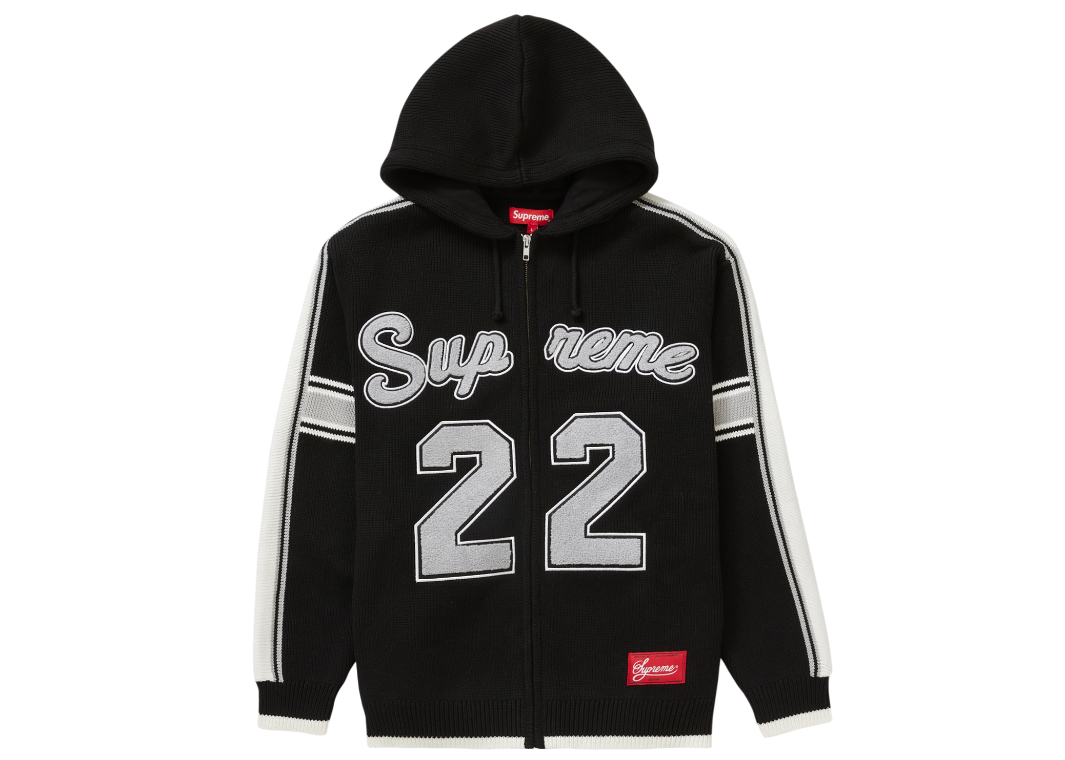 Supreme Sport Zip Up Hooded Sweater Black Men's - SS22 - US