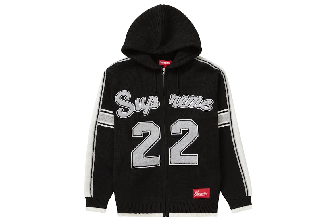 Pre-owned Supreme Sport Zip Up Hooded Sweater Black