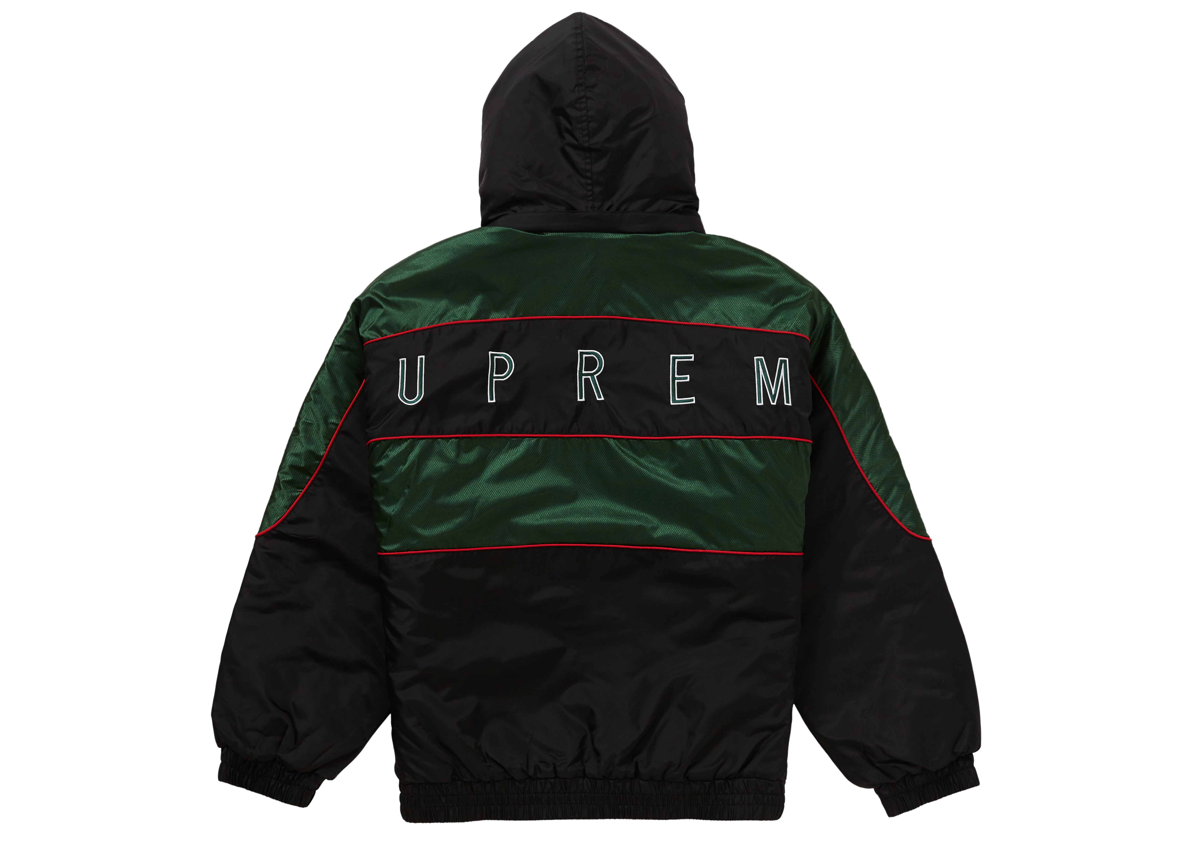 Supreme Sports Piping Puffy Jacket Black Men's - FW19 - US